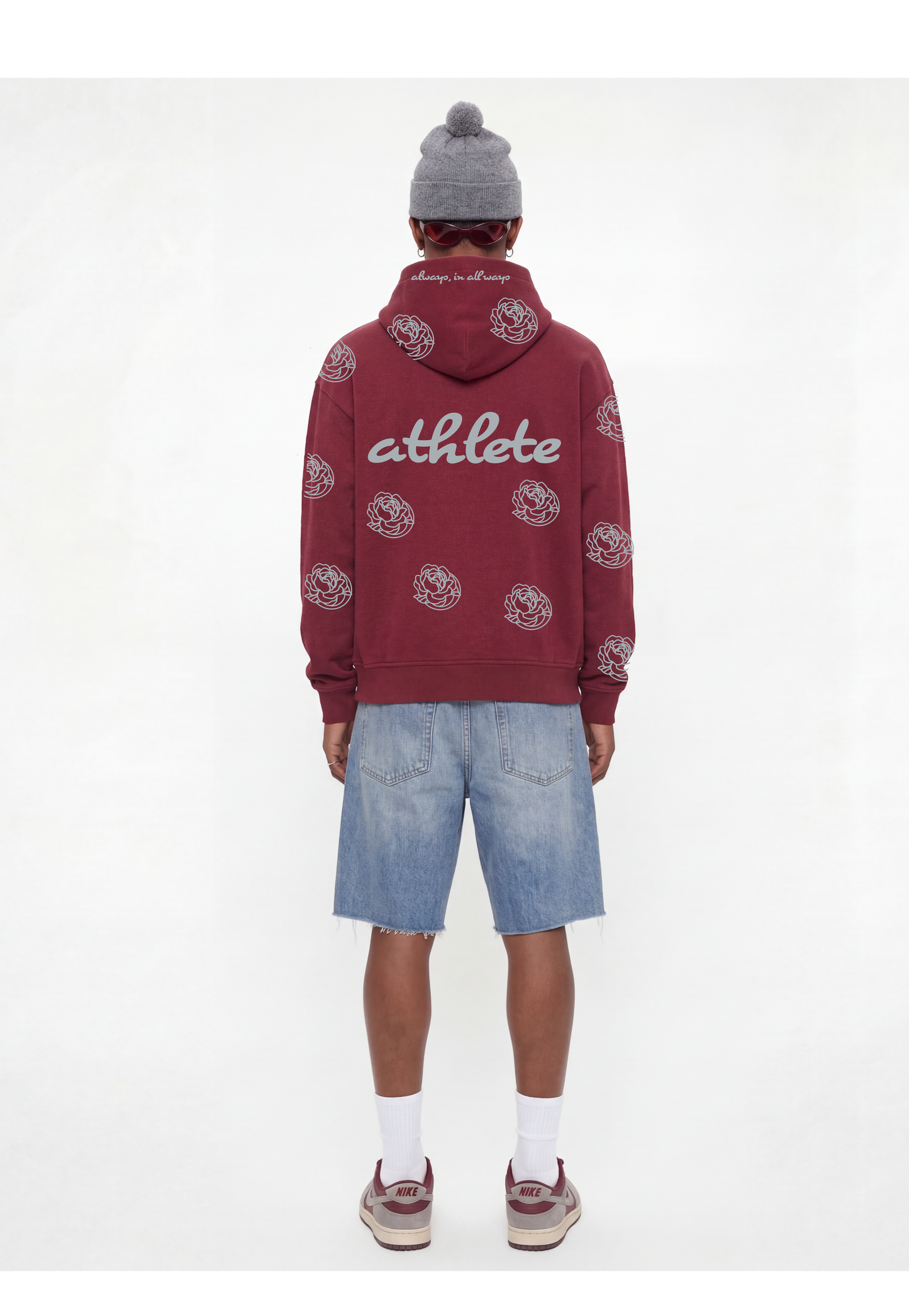 Forever Athlete hoodie in Maroon
