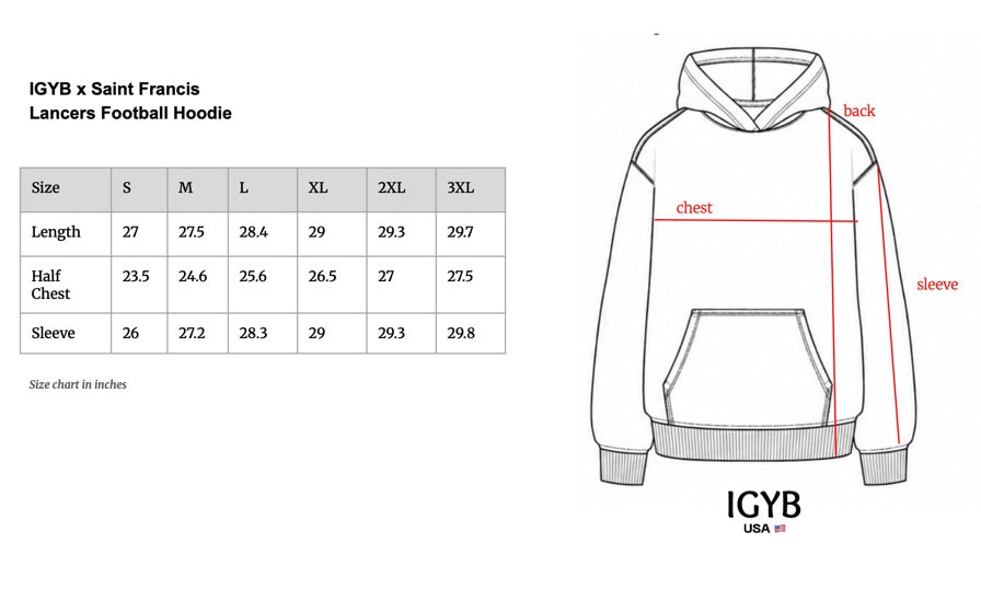 SF Lancers x IGYB Football Hoodie | Gray