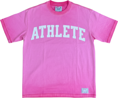 Athlete Crewneck T-Shirt in Pink