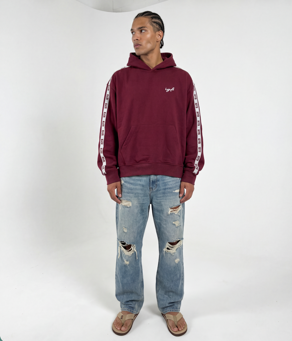 The Balanced Athlete Hoodie: Energy (Maroon)