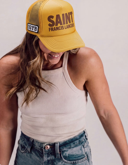 Saint Francis Lancers Trucker Hat - Yellow