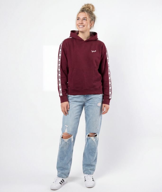 The Balanced Athlete Hoodie: Energy (Maroon)