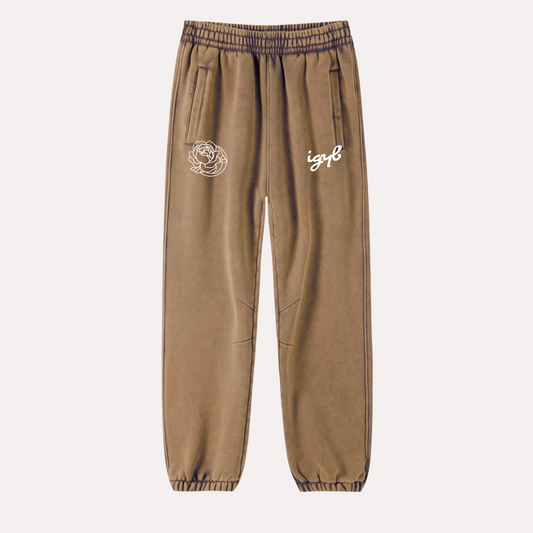 IGYB Sweatpants 'In the club' w/ embroidered Peony and IGYB logo