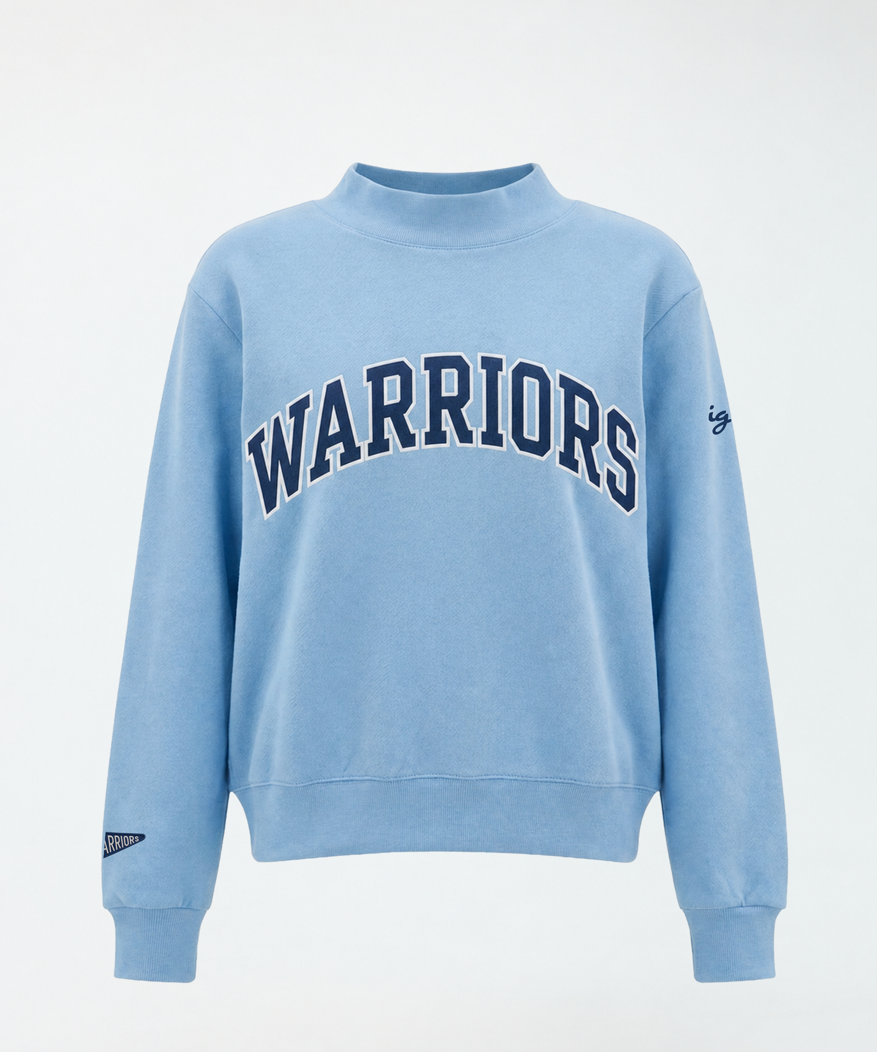 Valley Christian Warriors Mockneck | Light Blue