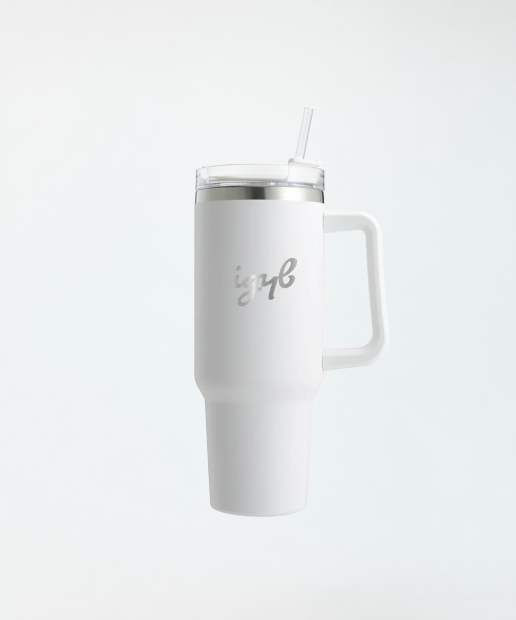 Stainless Steel Tumbler in White