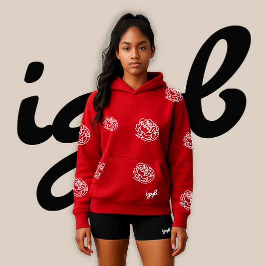 Bloomin’ hoodie | Red
