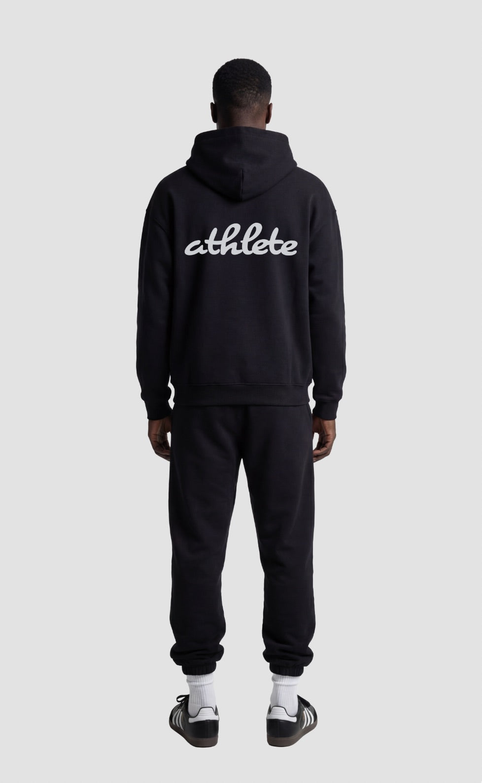 Athlete Hoodie in Black (Oversized / Unisex)