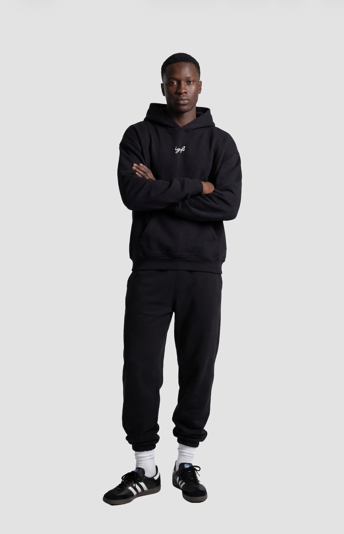 Athlete Hoodie in Black (Oversized / Unisex)