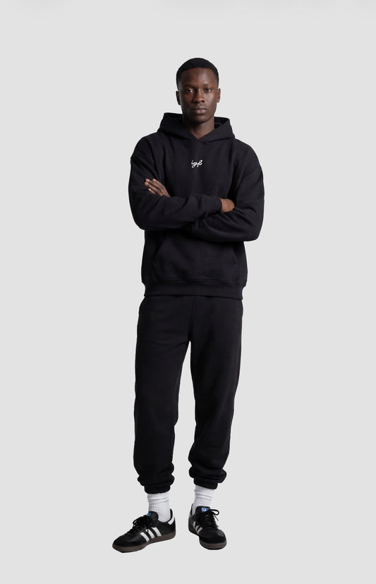 Athlete Hoodie in Black (Oversized / Unisex)